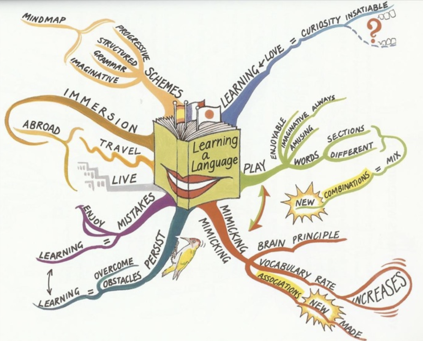 Tony Buzan mind map example
